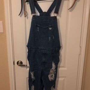 Denim overalls